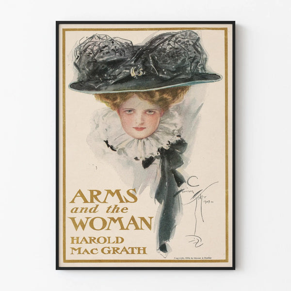 Vintage poster Arms and the Woman retro wall decoration