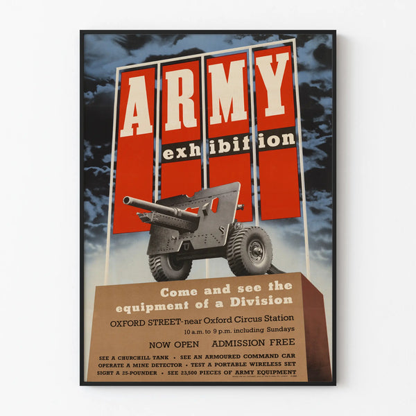 Vintage Military Exhibition Poster