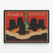 Vintage Advertising Poster Arndt's Non-Alcoholic Beer — framed artwork on a wall