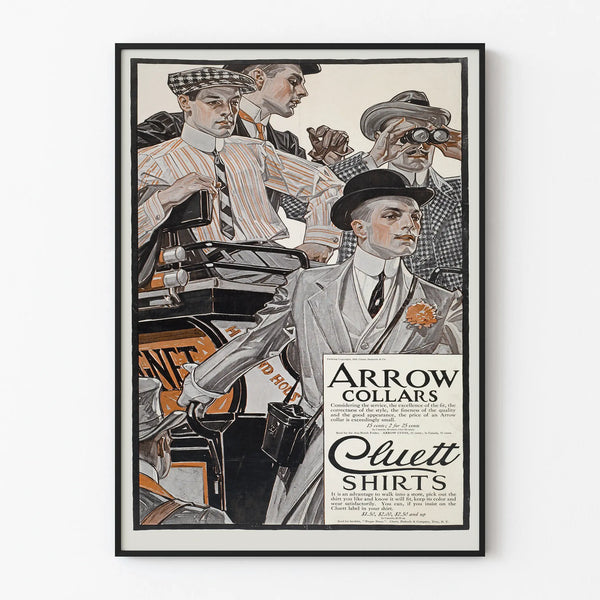 Vintage Poster Arrow Collars and Cluett Shirts