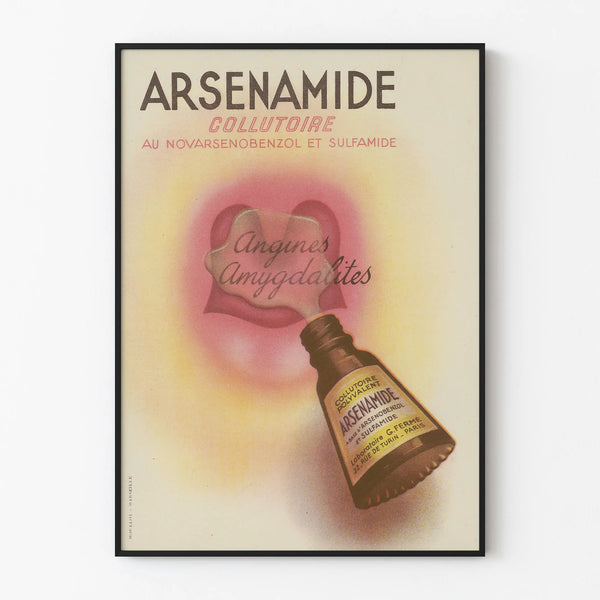 Vintage Arsenamide Poster - Medical Wall Decoration Poster