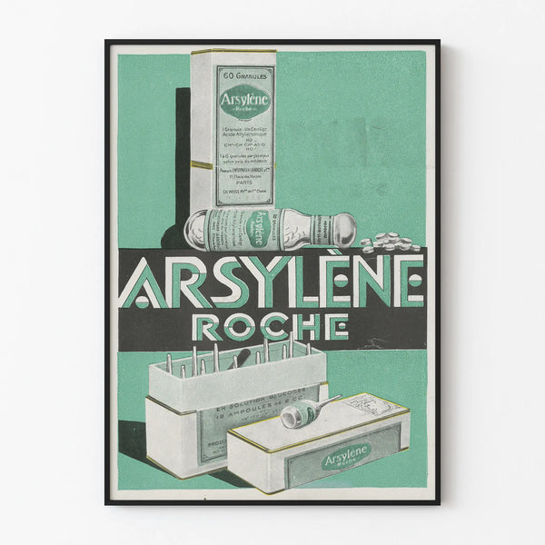 Vintage Advertising Poster Arsy­lène Roche Wall Decoration Health