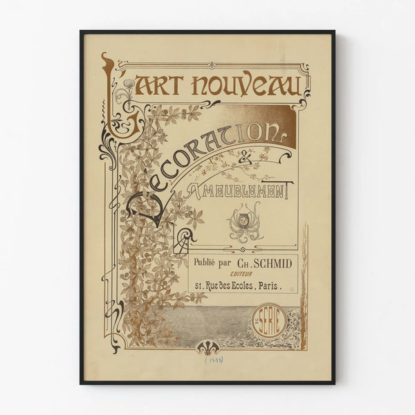 Art Nouveau Poster for Decoration and Furniture Series 2