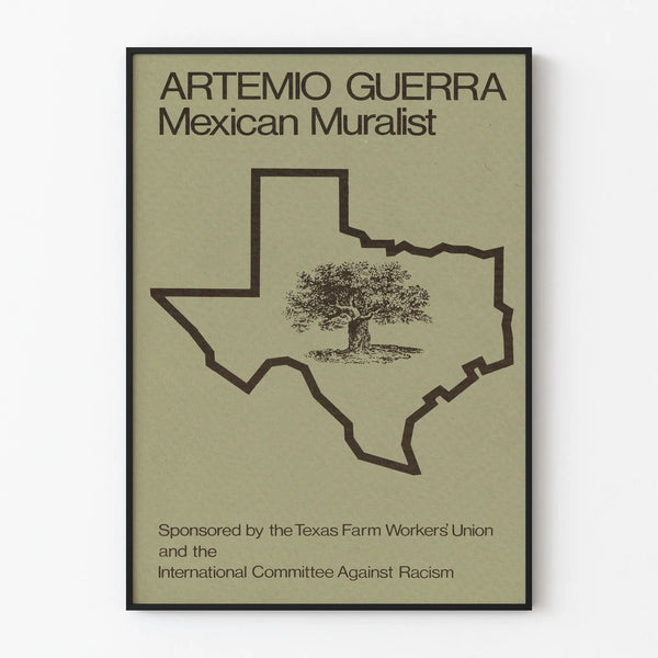 Mexican muralist exhibition poster Artemio Guerra