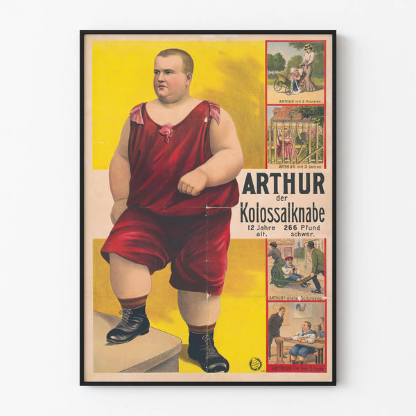 Vintage Poster Arthur the Colossal Claw - Retro Wall Decoration