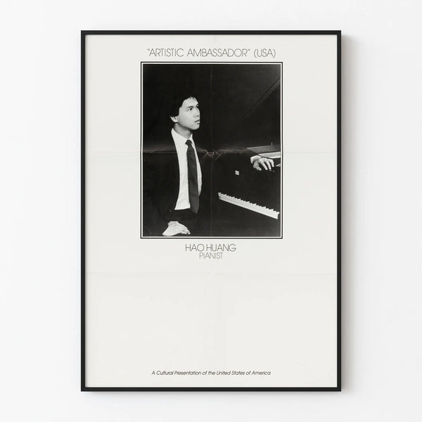 Decorative Poster of Pianist Hao Huang, Artistic Ambassador USA