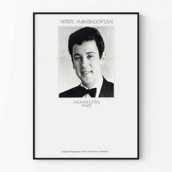 Poster Portrait Thomas Otten Pianist Artistic Ambassador USA