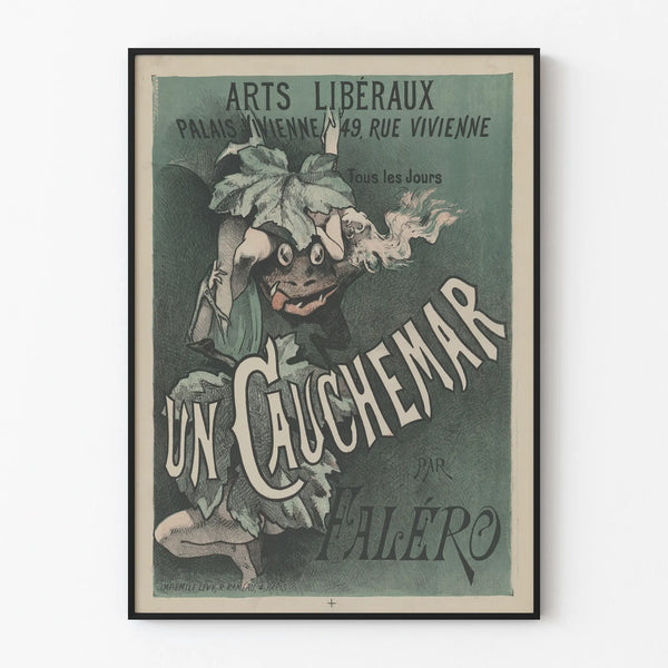 Vintage poster A Nightmare by Faléro - Liberal Arts Wall Decoration