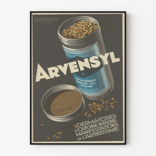 Vintage Arvensyl poster for wall decoration Artem Legrand