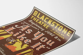 Vintage Theater Poster Blackstone - As You Like It by Shakespeare