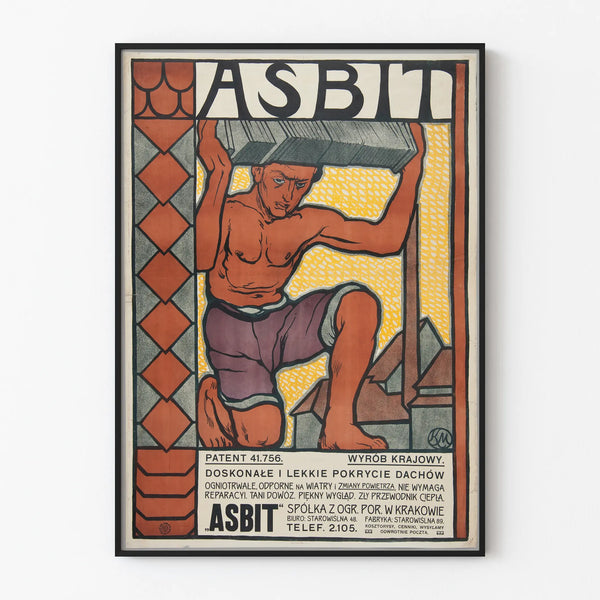 Vintage ASBIT Poster for Lightweight and Durable Roofing