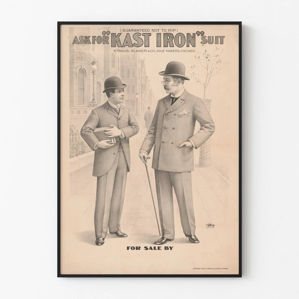 Vintage Advertising Poster Costume Kast Iron