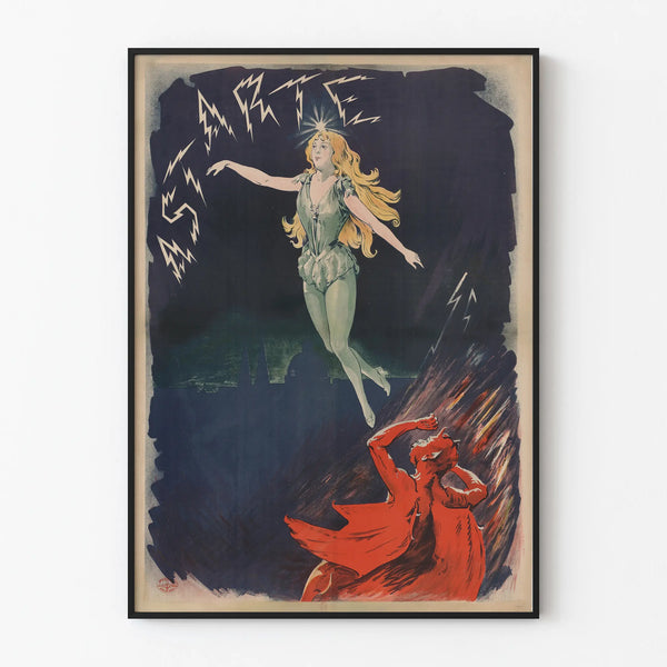 Vintage Astarte Poster for Artistic Wall Decoration