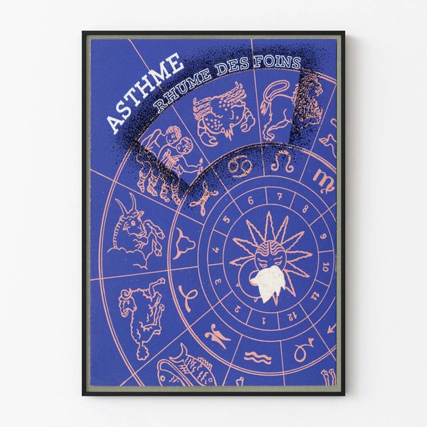 Poster Asthma and Hay Fever - Vintage Wall Decoration