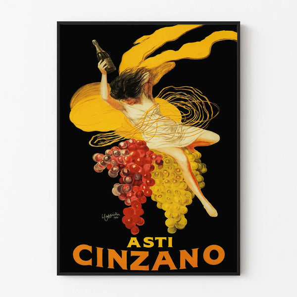 Vintage Asti Cinzano Poster for Wall Decoration