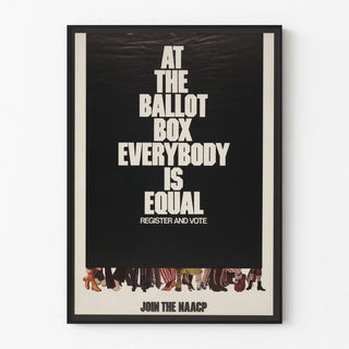 NAACP Electoral Mobilization Poster - At the Ballot Box