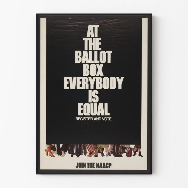 NAACP Electoral Mobilization Poster - At the Ballot Box