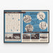 Vintage educational poster on atomic energy and its energy equivalence — framed artwork on a wall