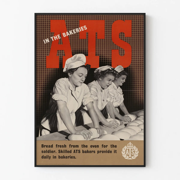 Vintage ATS bakery poster - retro professional wall decoration