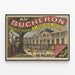 Vintage Poster Au Bucheron - Large Furniture Factory and Shops Paris — framed artwork on a wall