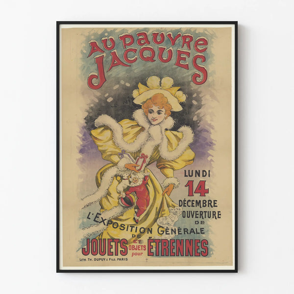 Vintage Poster Au Pauvre Jacques - Toy and New Year Exhibition