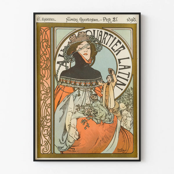 Art Nouveau Poster in the Latin Quarter 1898