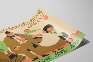 Vintage Poster for the Butchery Exhibition at the Zoo — artwork view