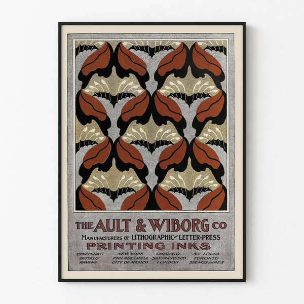 Vintage poster Ault & Wiborg - Graphic art wall decoration