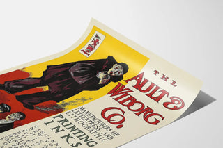 Vintage advertising poster Ault & Wiborg Printing Inks