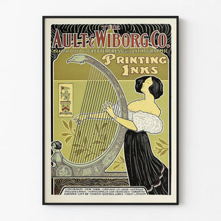 Vintage poster Ault & Wiborg Co. printing inks