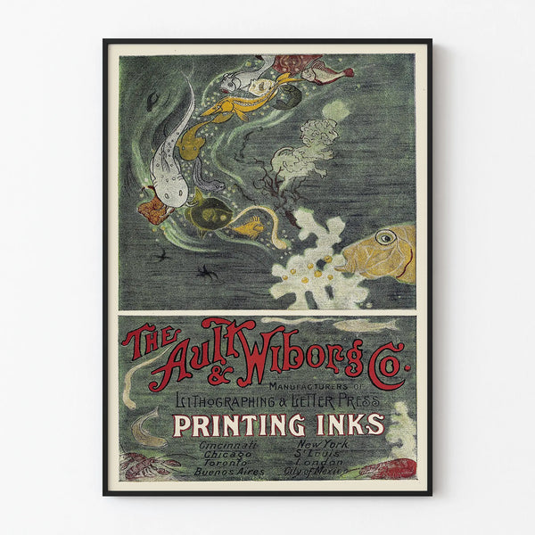 Vintage Poster Ault & Wiborg Co. Printing Ink