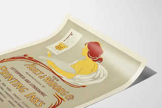 Vintage poster of The Ault & Wiborg Co. printing ink