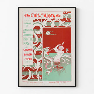 Vintage Advertising Poster The Ault & Wiborg Co. in Lithography