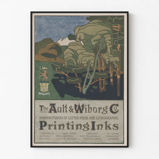 Vintage Poster The Ault & Wiborg Co - Printing Ink