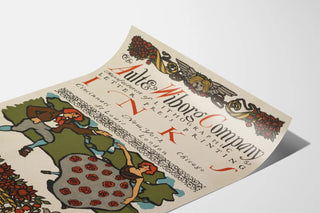 Vintage Advertising Poster for Ault & Wiborg Company Inks