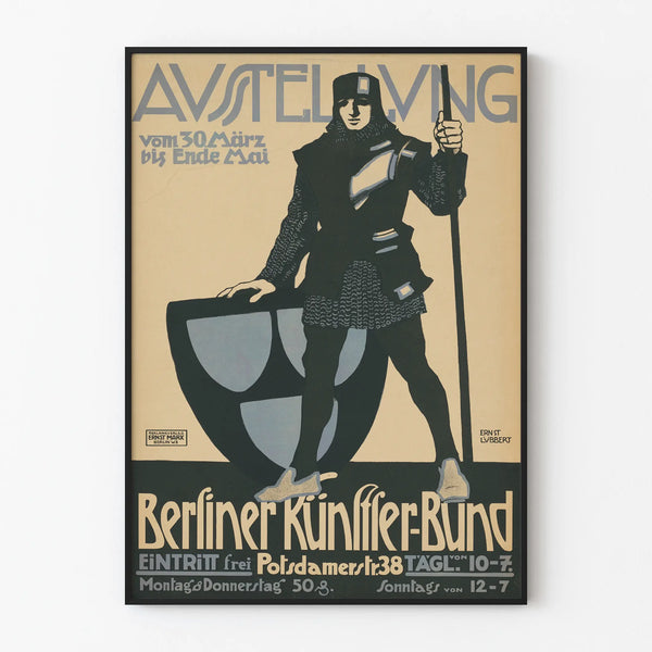 Vintage Poster Berliner Künstler-Bund Potsdamer Str. 38