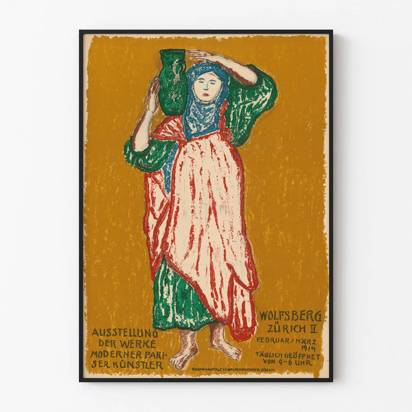 Vintage Poster of Modern Parisian Artists' Works 1914