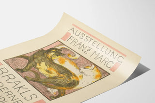 Franz Marc Exhibition Poster Brakls Kunsthandlung Munich