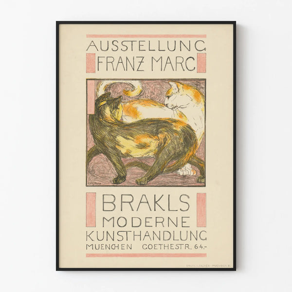 Franz Marc Exhibition Poster Brakls Kunsthandlung Munich