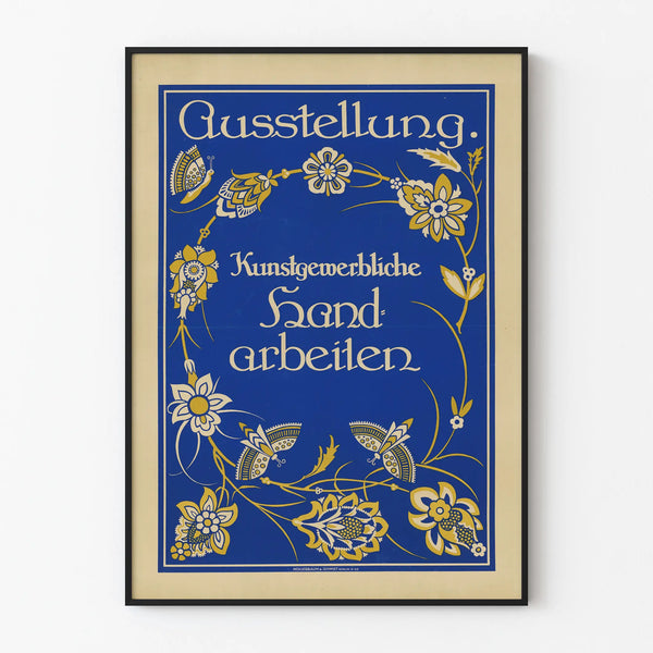 Vintage Poster for Decorative Arts Craft Exhibition
