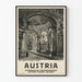 Vintage Poster of the Admont Abbey Library in Styria, Austria