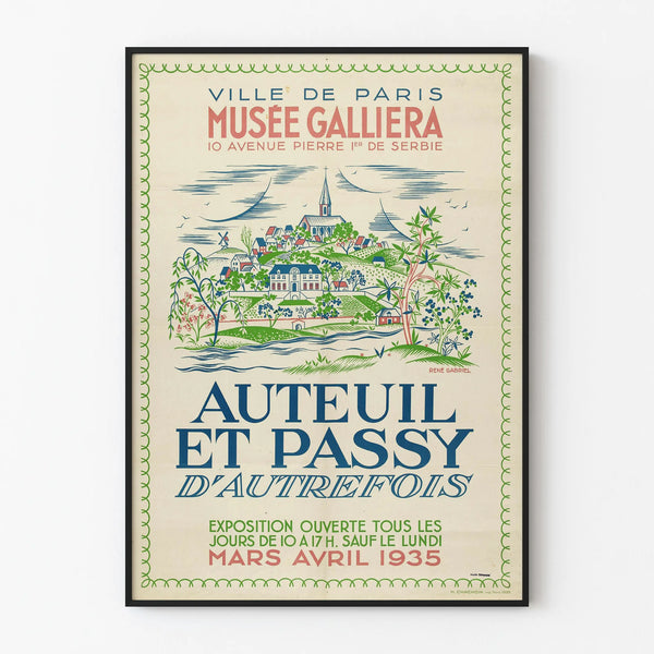 Galliera Museum Poster - Auteuil and Passy Exhibition 1935