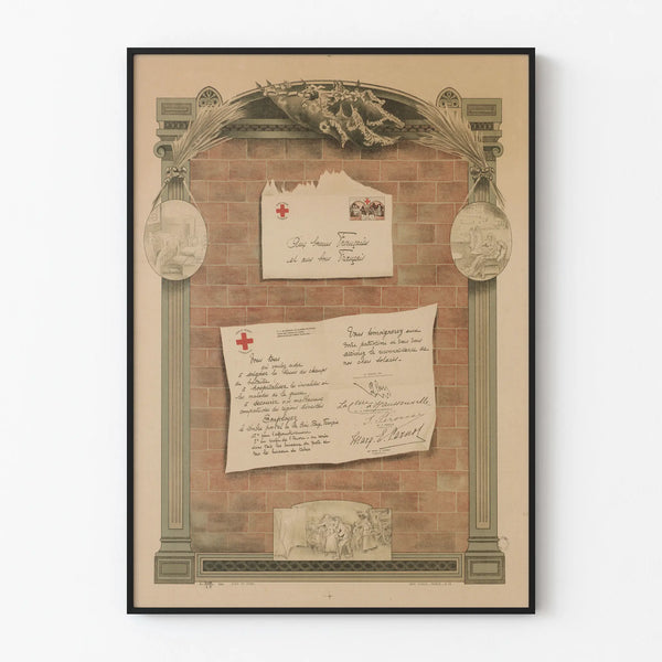 Vintage Poster of the French Red Cross – To Good French Women and Good French Men