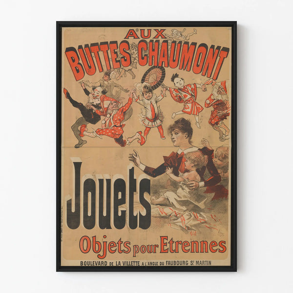 Vintage Poster of Aux Buttes Chaumont – Toys and Gifts for the New Year