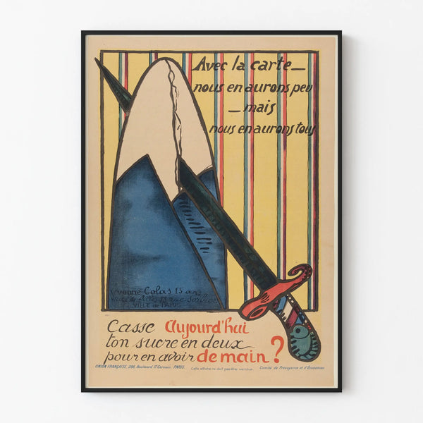 Vintage French propaganda poster
