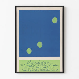 Avedisian 1965 Exhibition Poster Galerie Robert Elkon