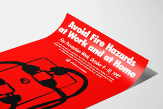 Fire Safety Poster: Prevent Risks at Work and at Home
