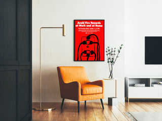 Fire Safety Poster: Prevent Risks at Work and at Home