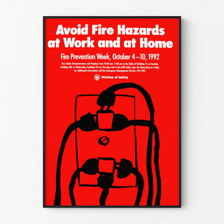Fire Safety Poster: Prevent Risks at Work and at Home