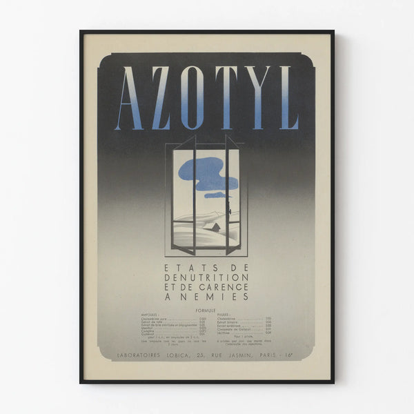 Vintage Azotyl Poster – Health and Medical Wall Decoration
